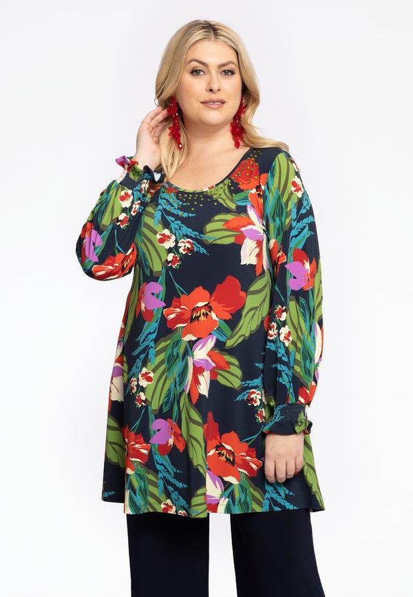 yoek Tuniek Wide Bottom JANICE - Blauw