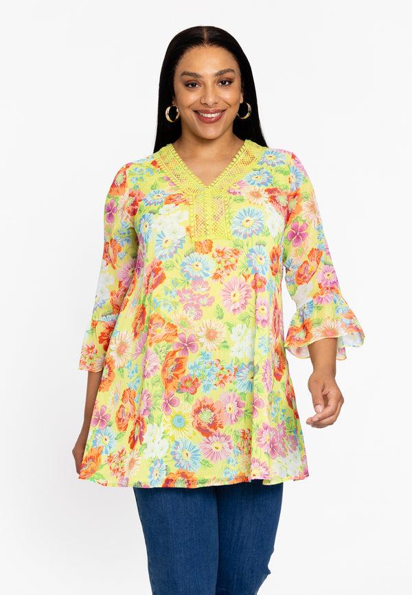 yoek Tuniek wide bottom LIME - bright green