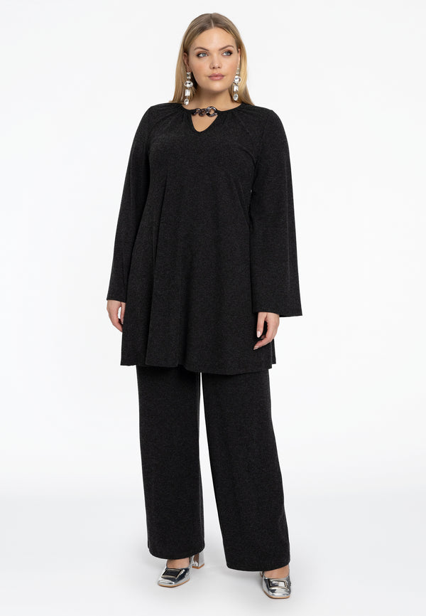 Yoek Tuniek Wide Bottom MELANGE - Grijs