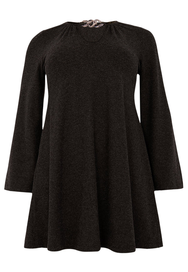 Yoek Tuniek Wide Bottom MELANGE - Grijs