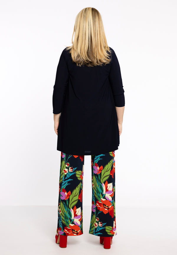 Yoek Tuniek Wide Bottom Met Halsdetail DOLCE - Blauw