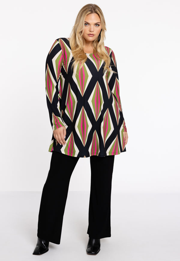 Yoek Tuniek Wide Bottom PASTILLE - Zwart