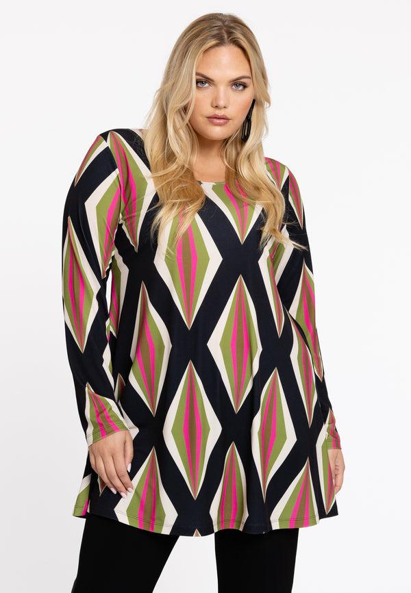 yoek Tuniek wide bottom PASTILLE - Zwart