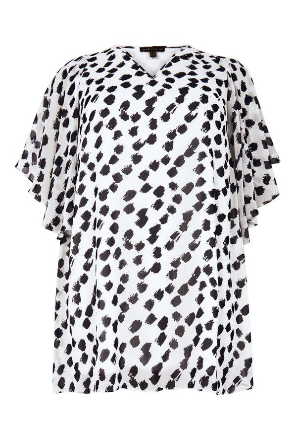 Yoek Tuniek Wide Bottom PEGGY - Ecru