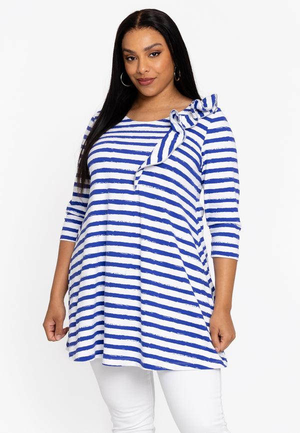 yoek Tuniek wide bottom RIVIERA - Indigo