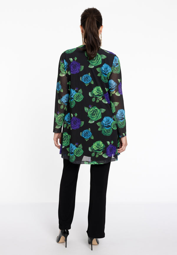 Yoek Tuniek Wide Bottom ROSALIA - Zwart