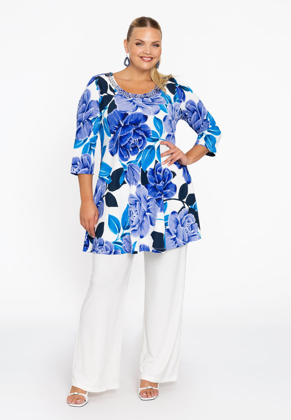 Yoek Tuniek Wide Bottom SILVERLING - Paars