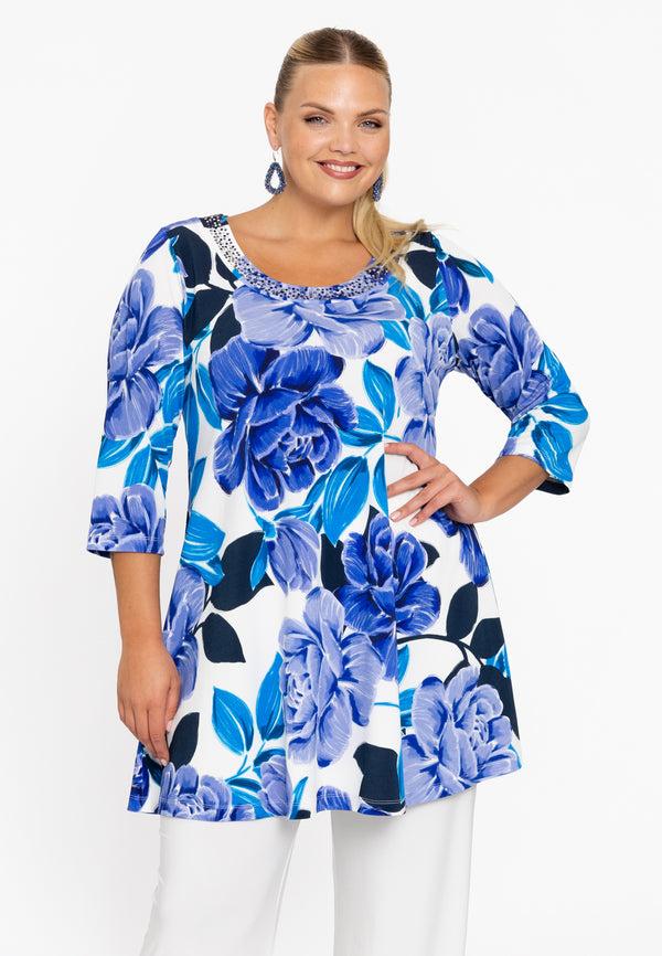 yoek Tuniek wide bottom SILVERLING - Paars