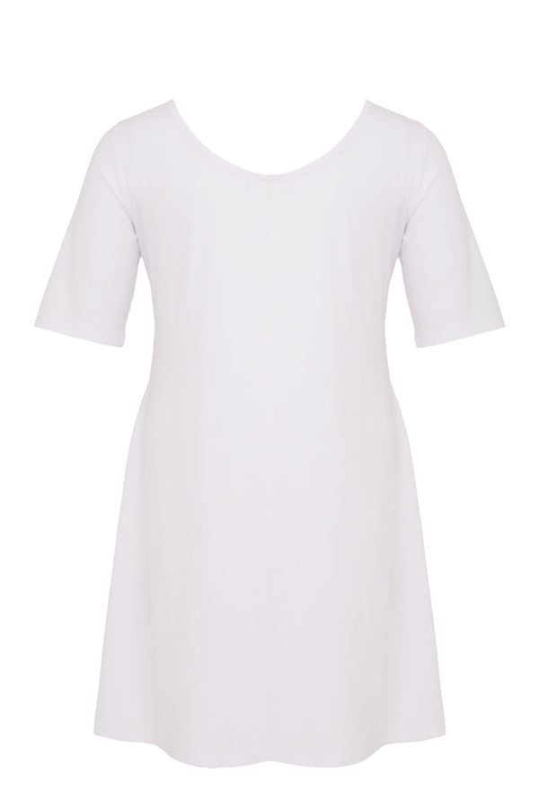 Yoek Tuniek Wide Bottom VISCOSE - Wit