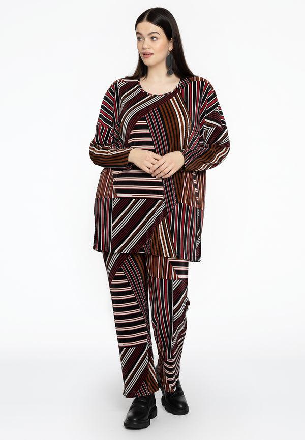Yoek Tuniek Wijd STRIPES - Zwart