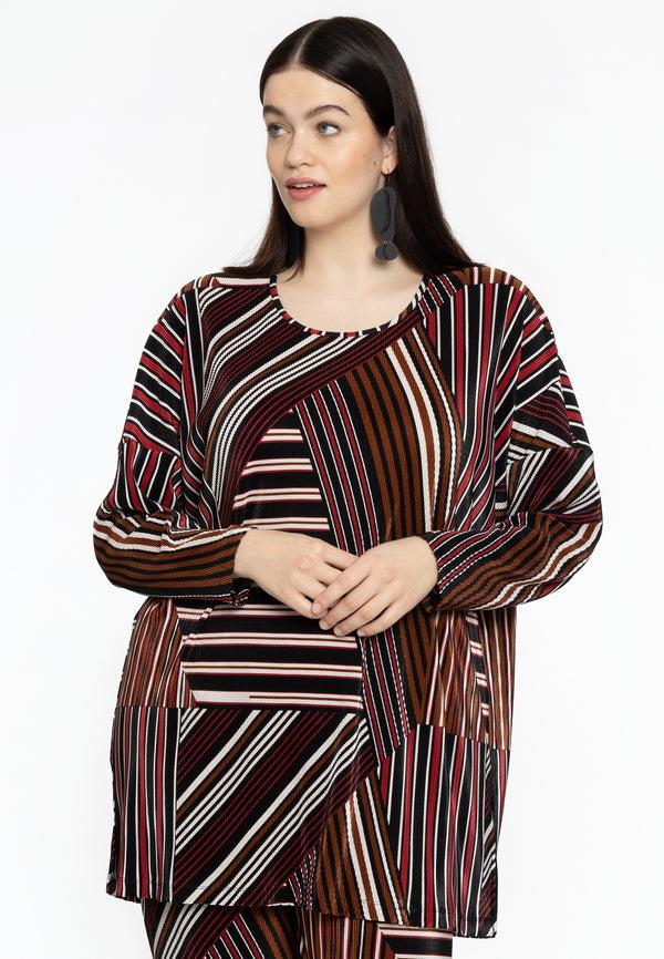 yoek Tuniek wijd STRIPES - Zwart