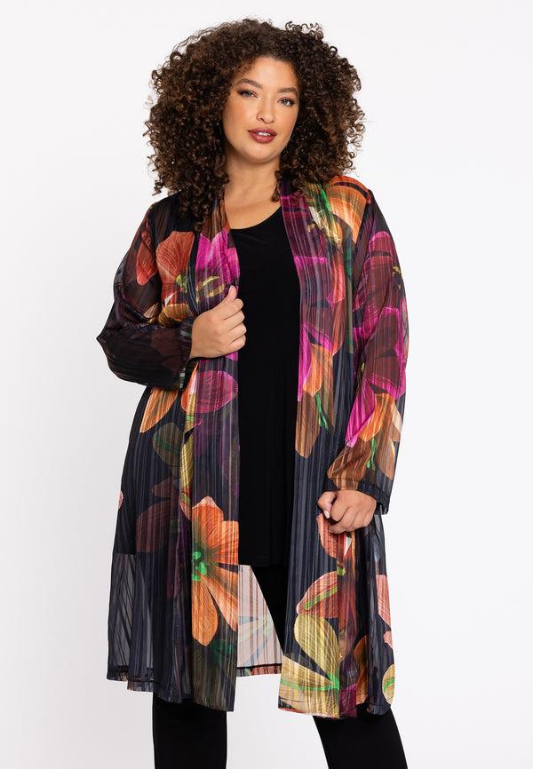 yoek Vest Floria lurex - Zwart