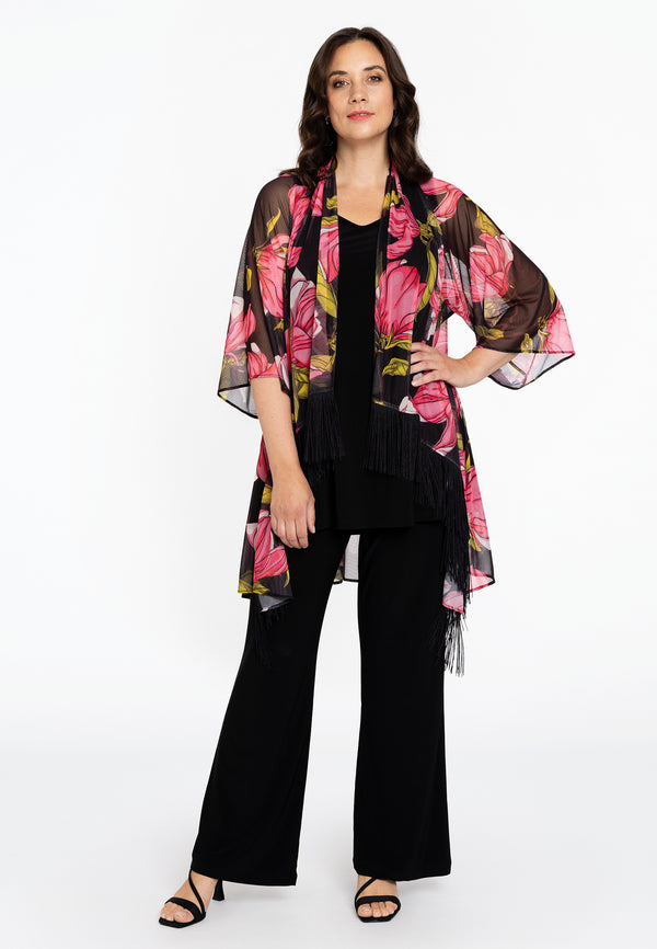 Yoek Vest Met Franjes MAGNOLIA - Roze