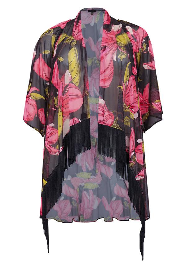 Yoek Vest Met Franjes MAGNOLIA - Roze