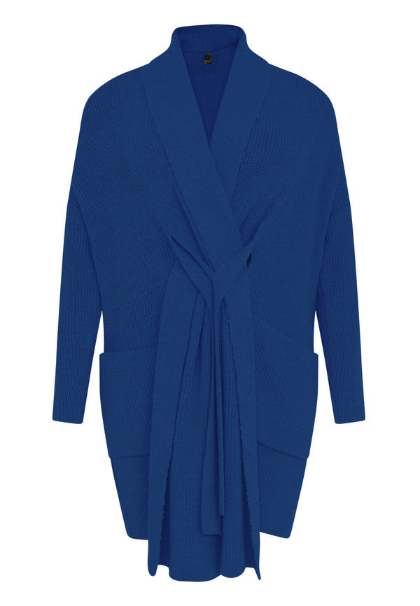 Yoek Vest Met Shawlkraag - Indigo