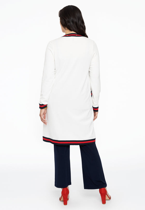 Yoek Vest Met Studs - Wit