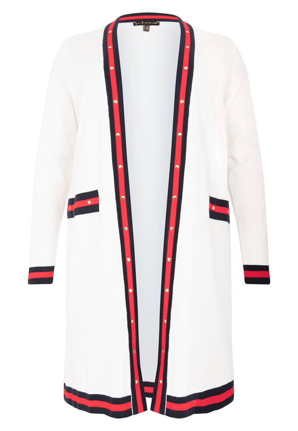 Yoek Vest Met Studs - Wit