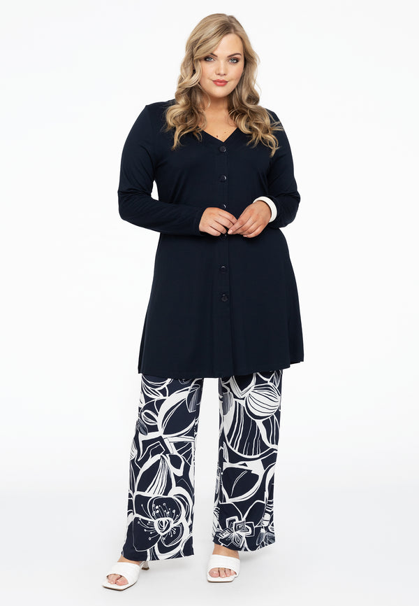 Yoek Vest Wide Bottom VI/EA - Blauw