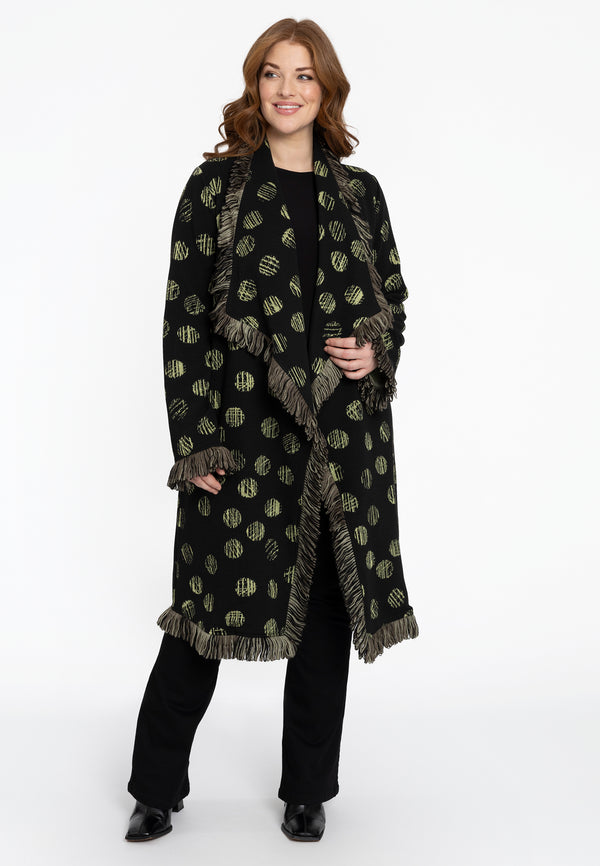 Yoek Veste Met Ruches GRACE - Zwart