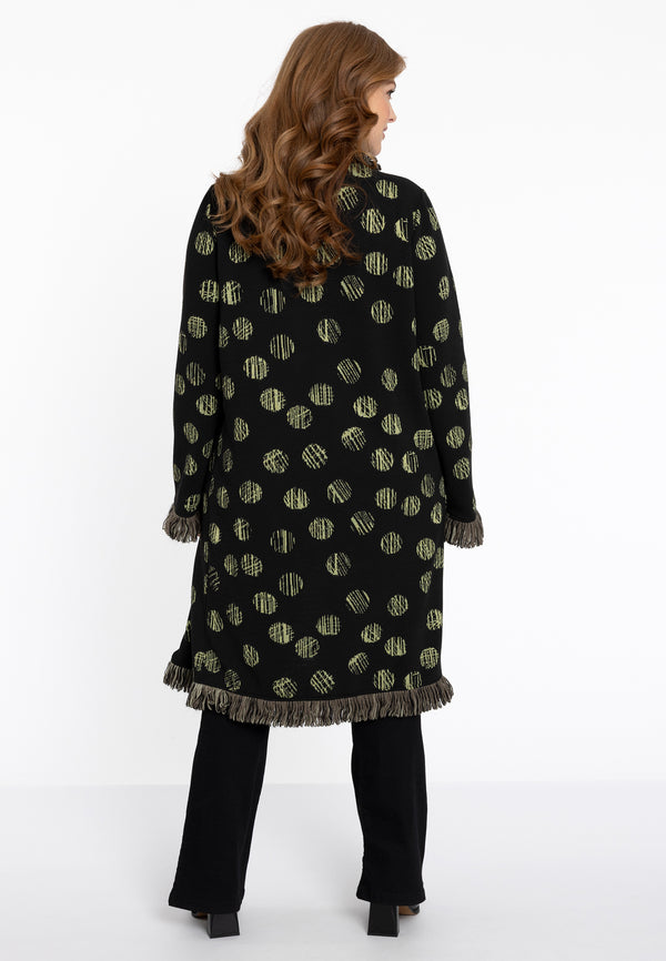 Yoek Veste Met Ruches GRACE - Zwart