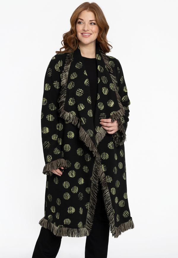 yoek Veste met ruches GRACE - Zwart