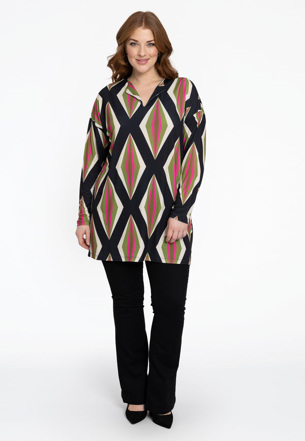 Yoek Wijde Tuniek PASTILLE - Zwart