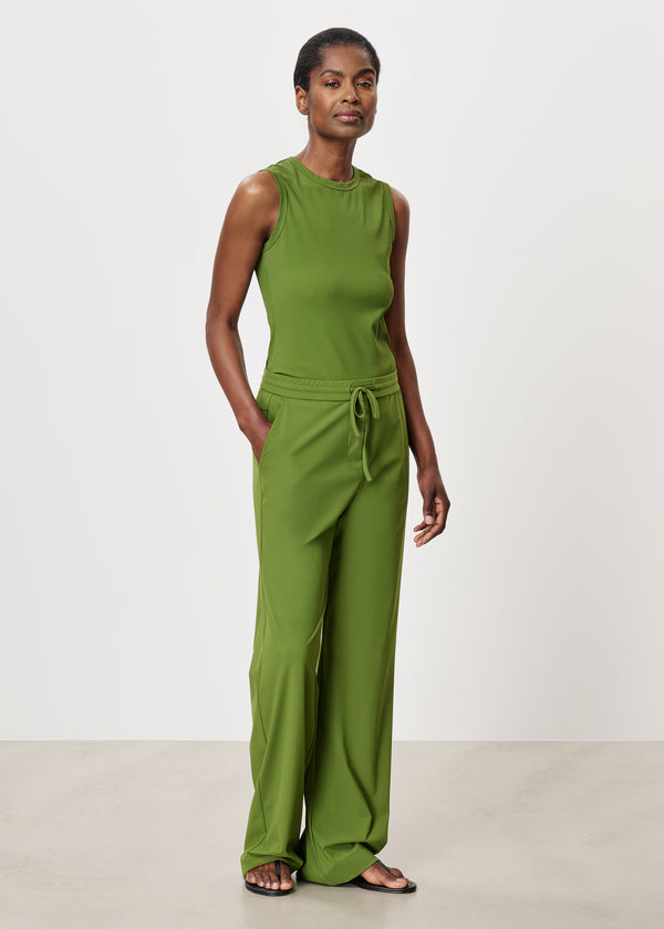 Zenggi CASUAL DRAWSTRING PANTS MOSS