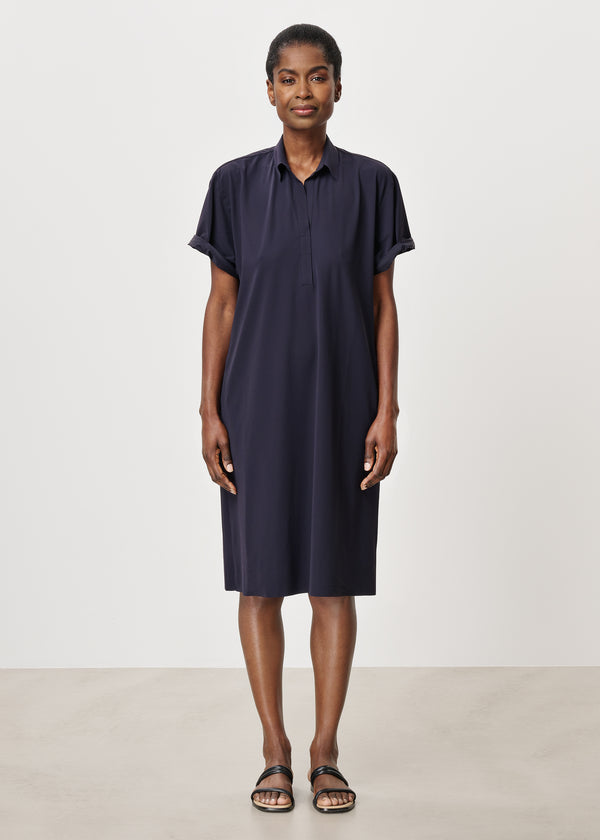 Zenggi CHESTER POLO DRESS | INK BLUE