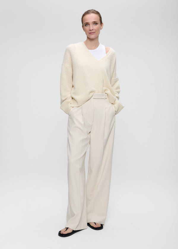 zenggi COOL PANAMA DELMAS PANTS CREAM