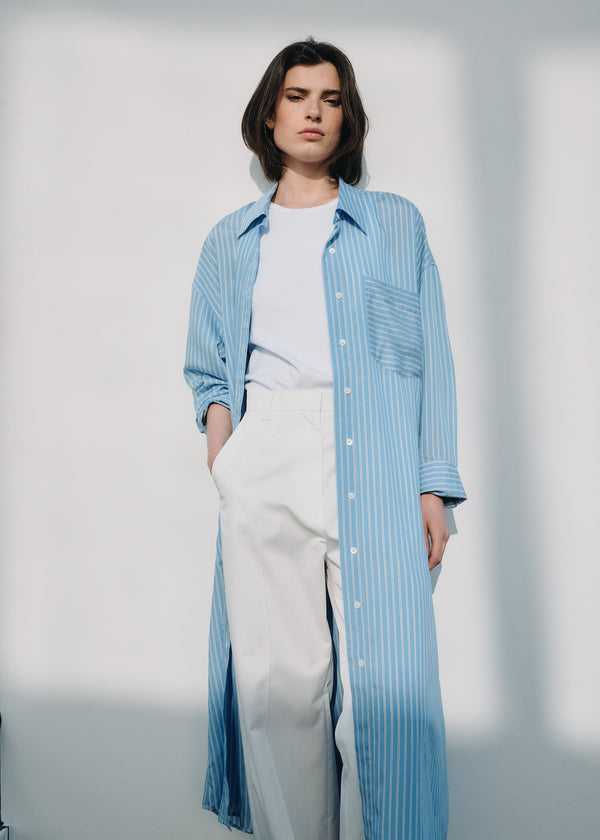 zenggi COTTON GARBARDINE KAY PANTS OFF WHITE