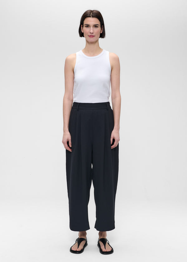 zenggi FLUID CRÊPE JOAN PANTS BLACK
