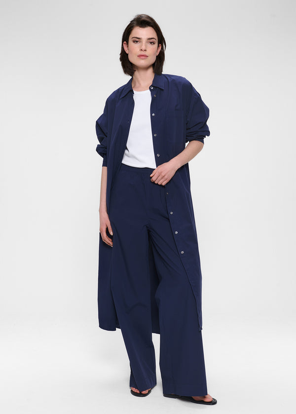 zenggi LONG SLEEVE SHIRT DRESS MIDNIGHT BLUE