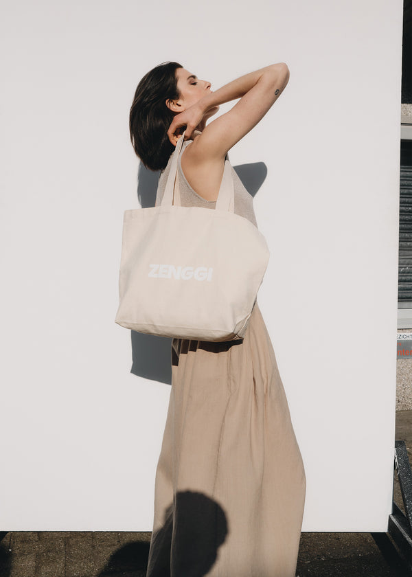 zenggi ORGANIC COTTON TOTE BAG | NATURAL