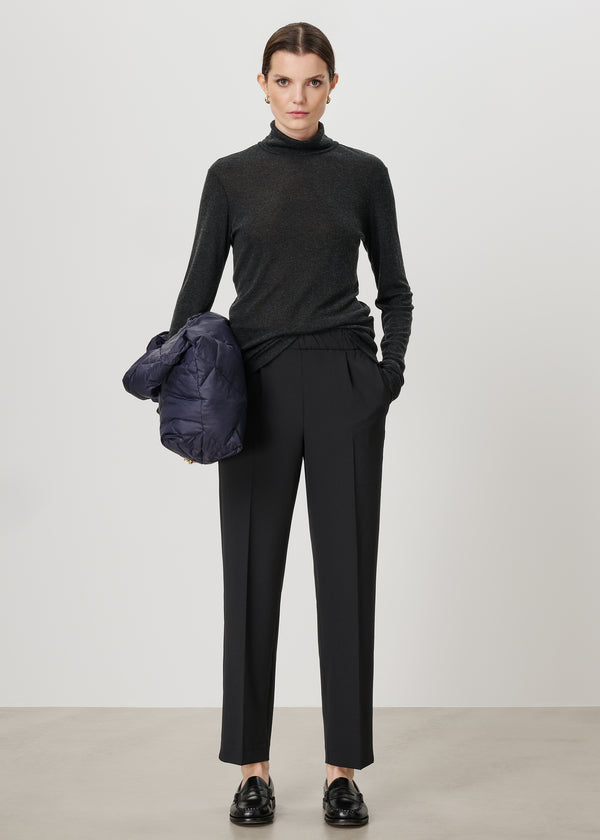zenggi PALMER ROLL NECK TOP CHARCOAL