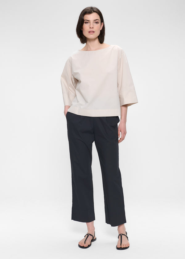 zenggi PAPER COTTON SYDNEY PANTS BLACK