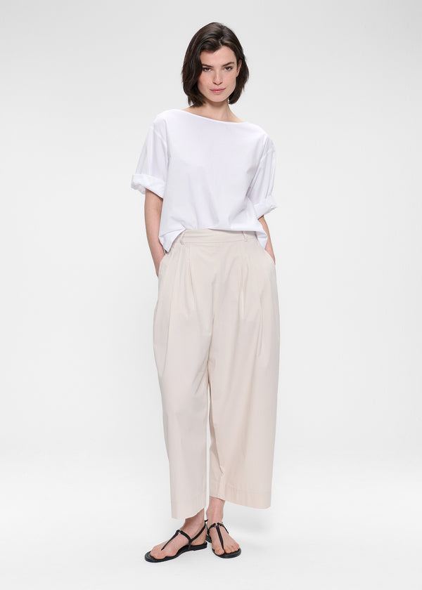 zenggi PAPER COTTON T-TOP WHITE
