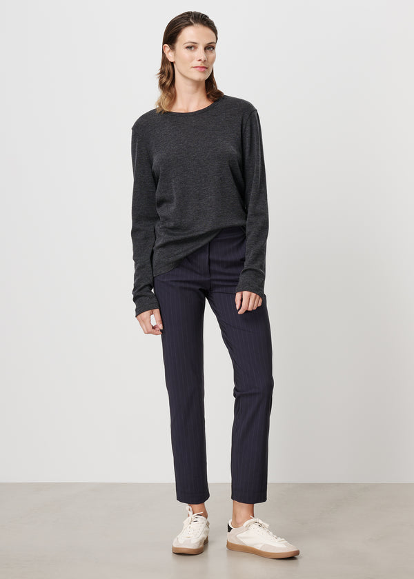 Zenggi PINSTRIPE BASIC PANTS INK BLUE