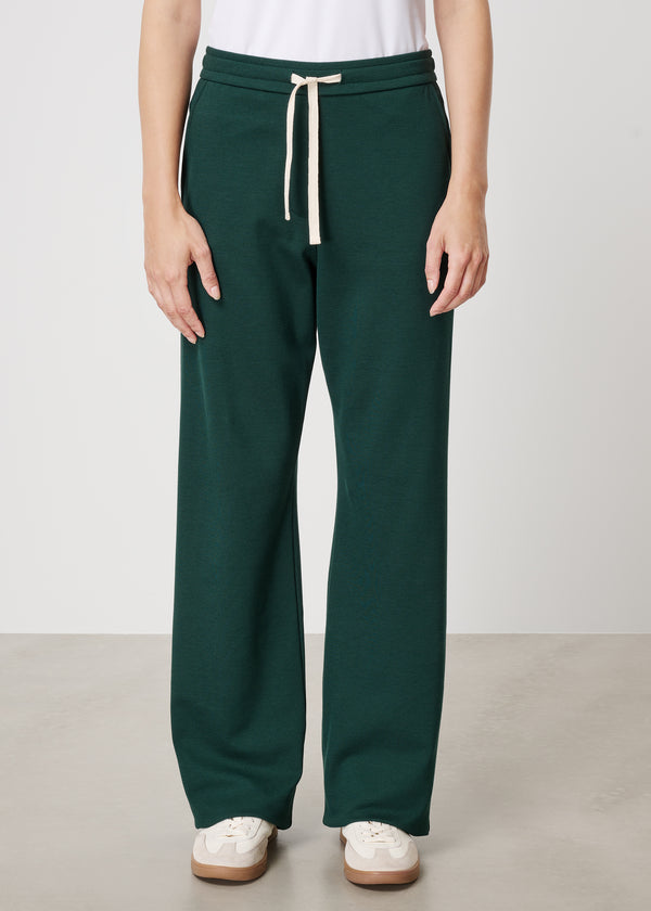 Zenggi PUNTO CASUAL DRAWSTRING PANTS PINE GREEN