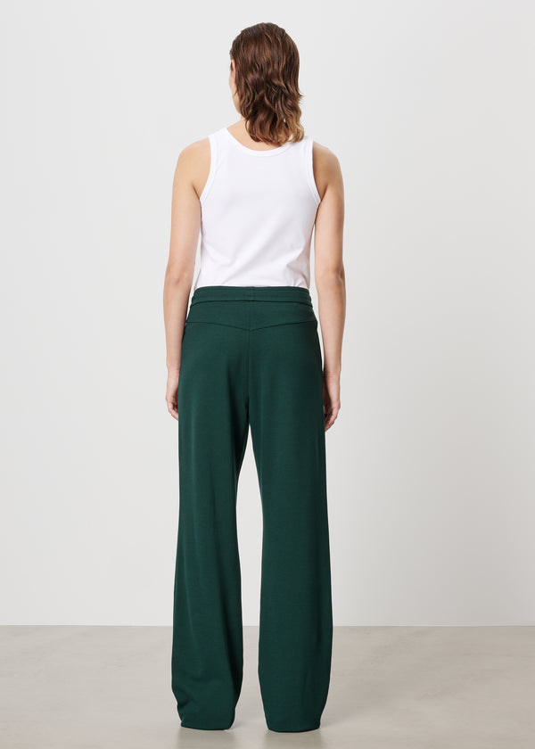 Zenggi PUNTO CASUAL DRAWSTRING PANTS PINE GREEN