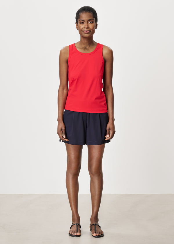 Zenggi RIBBED AMES TOP | RED