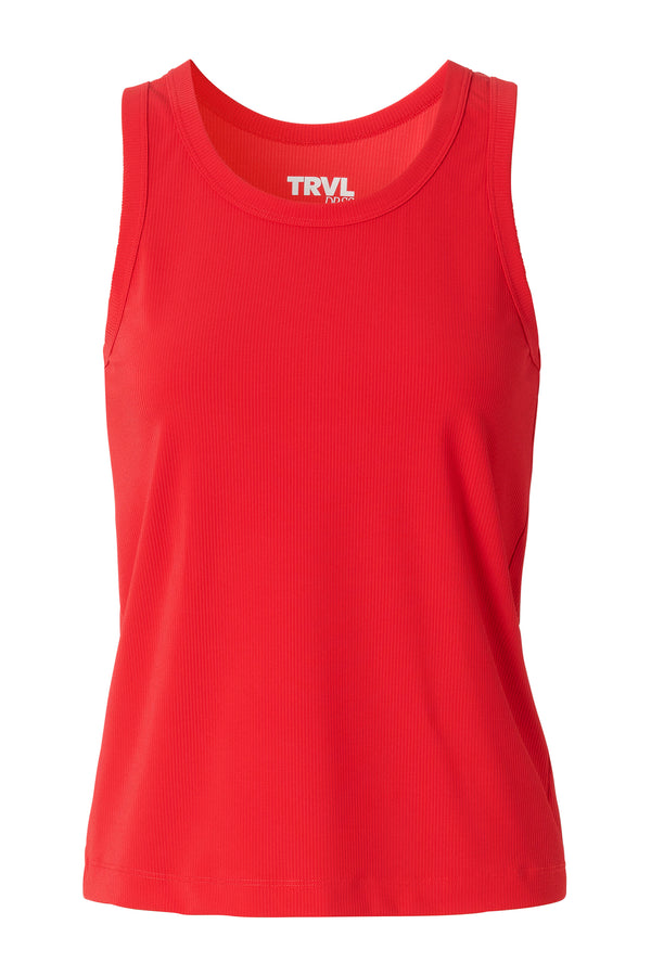 Zenggi RIBBED AMES TOP | RED