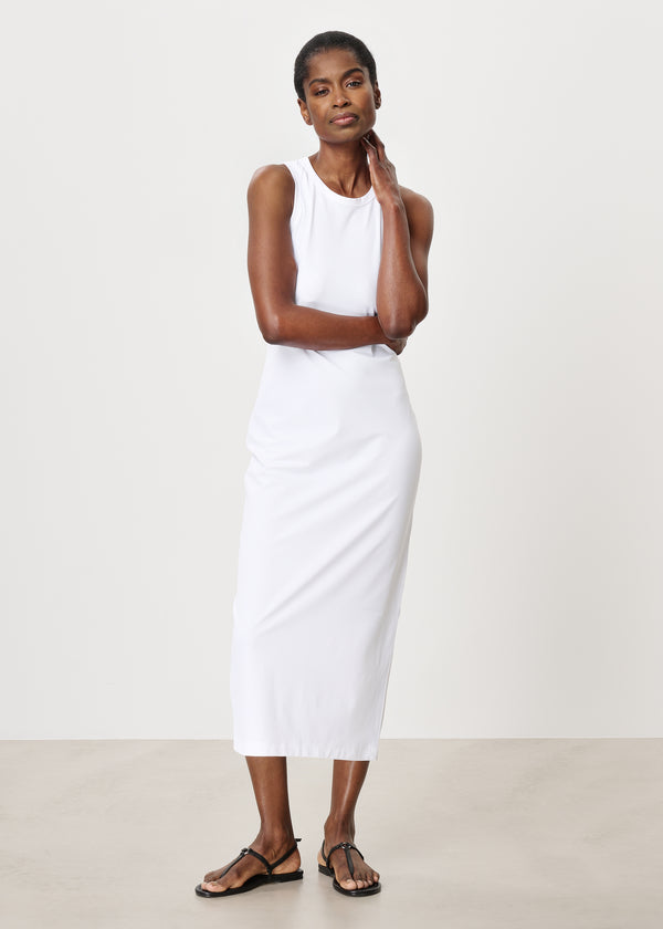 Zenggi RIBBED CHERRY DRESS | WHITE