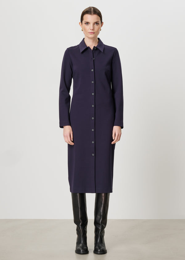 Zenggi STRETCH SHIRT DRESS INK BLUE