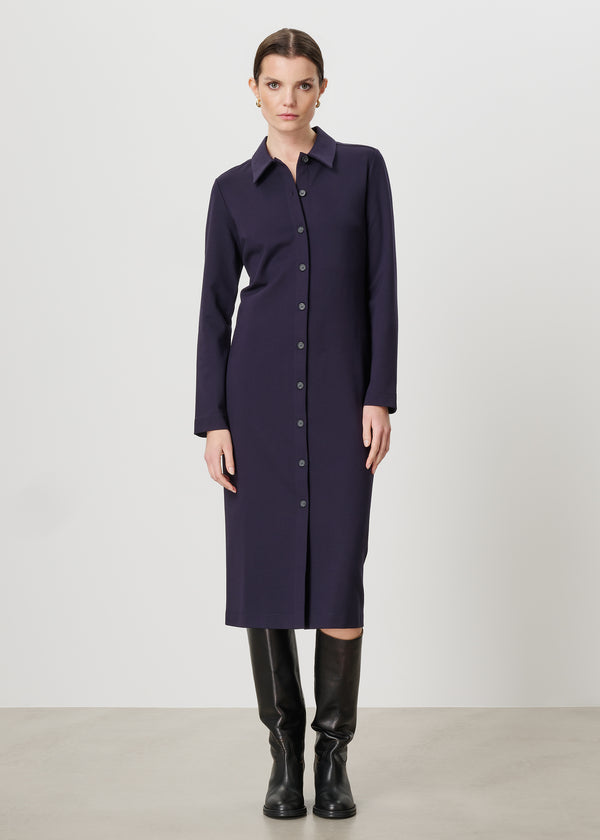 Zenggi STRETCH SHIRT DRESS INK BLUE