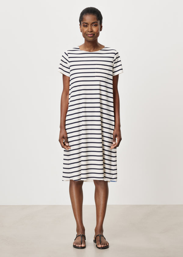 Zenggi STRIPED CRISSY TENNIS DRESS INK BLUE