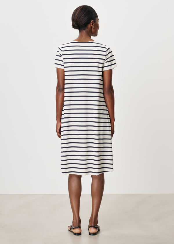 Zenggi STRIPED CRISSY TENNIS DRESS INK BLUE