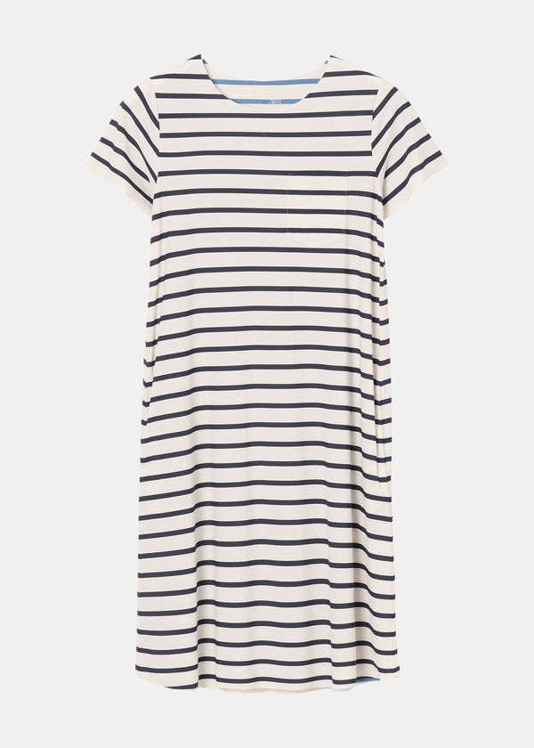 Zenggi STRIPED CRISSY TENNIS DRESS INK BLUE