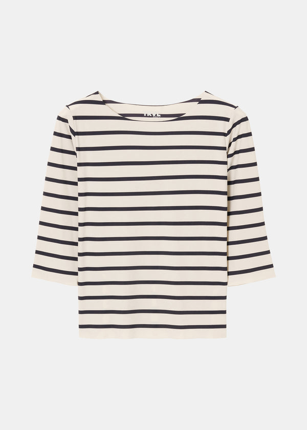 Zenggi STRIPED T-TOP INK BLUE