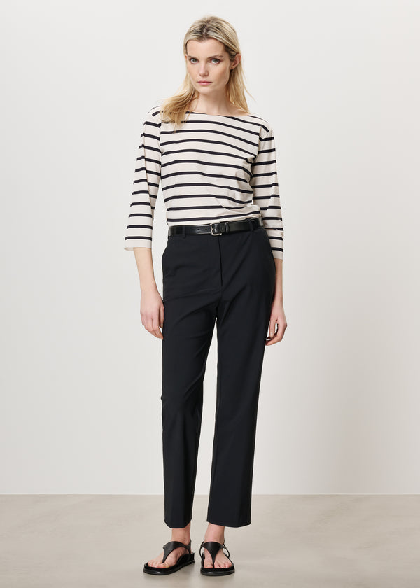 zenggi STRIPED T-TOP INK BLUE