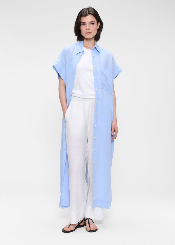 zenggi WASHED LINEN SOPHIE PANTS WHITE